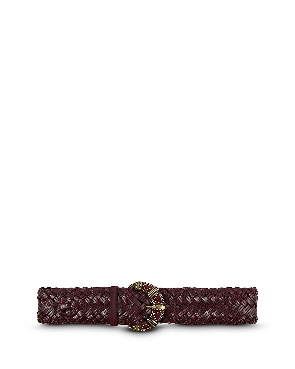 ba & sh Women's Byron Handwoven Leather Belt