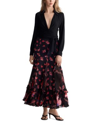 Nathalie Ruffled Maxi Skirt