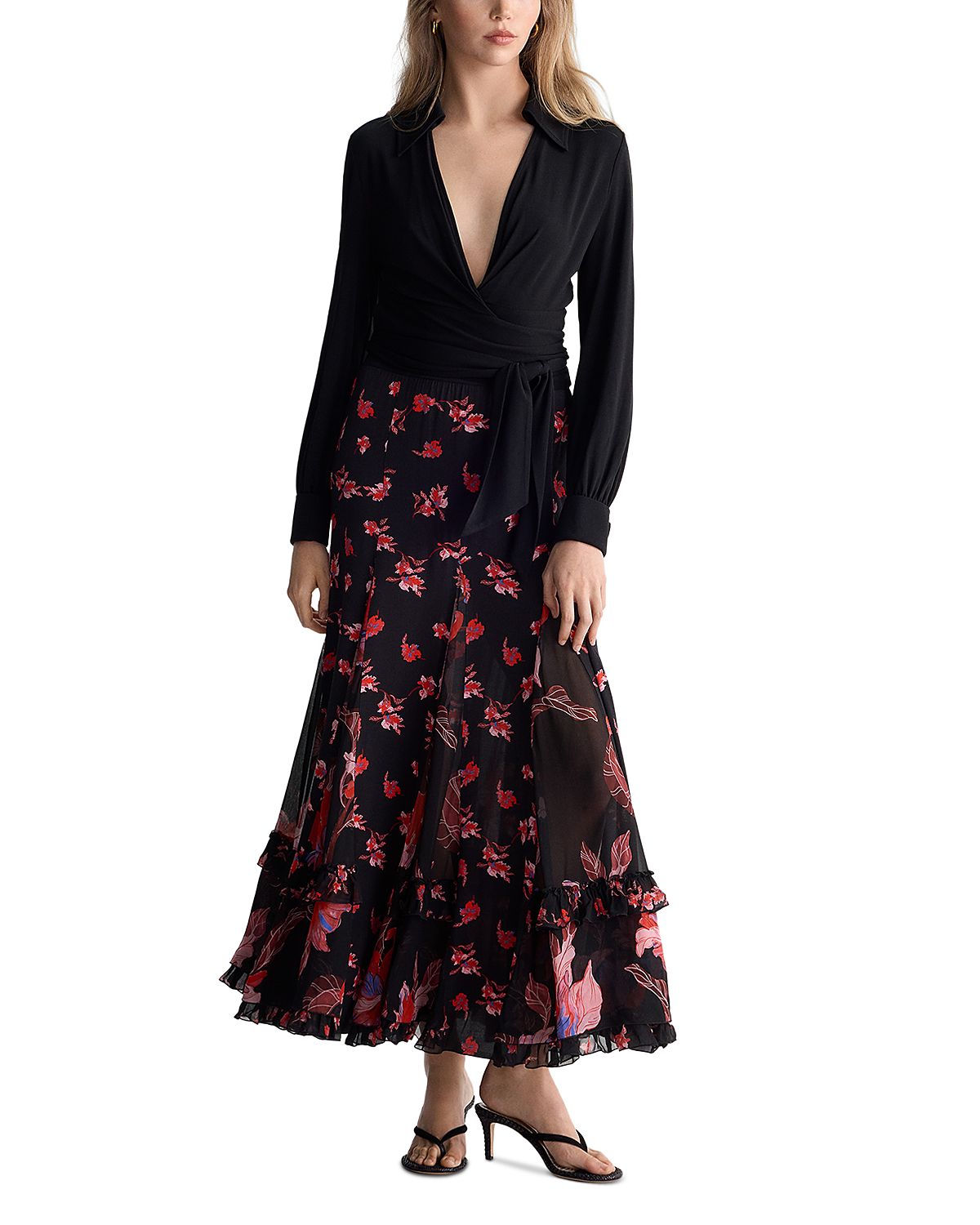 Diane von Furstenberg Nathalie Ruffled Maxi Skirt