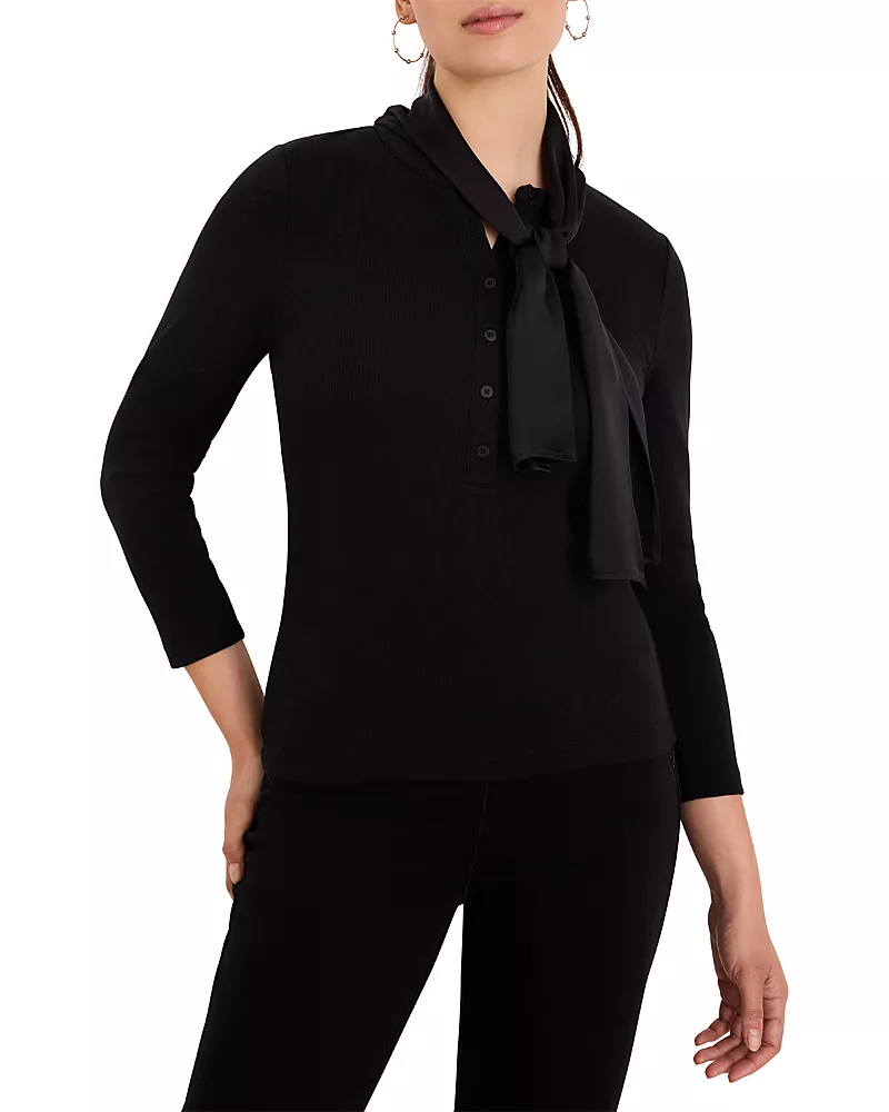 Nic+Zoe Perfect Rib Dandy Tie Top