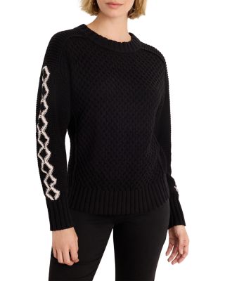 Cotton Crisscross Stitch Sweater