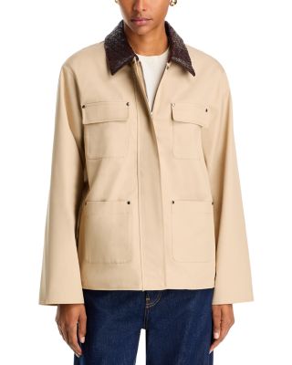 Rails Patrick Leather Collar Barn Jacket