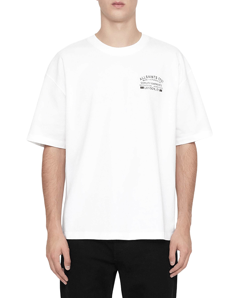 Allsaints Cotton Relaxed Logo Graphic Crewneck T-Shirt