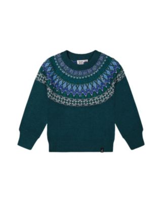 Boys' Knit Nordic Jacquard Raglan Sleeve Sweater - Little Kid, Big Kid