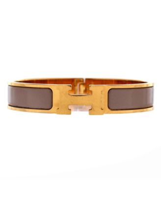 Narrow Clic H Bracelet Enamel