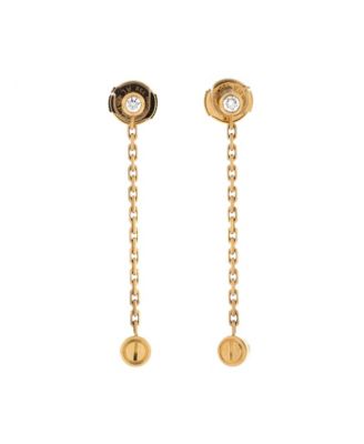  Love Drop Earrings 18K Gold and Diamonds