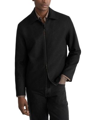 Wool Harrington Full Zip Jacket
