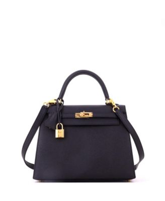 Kelly 25 Handbag Black Epsom with Gold Hardware
