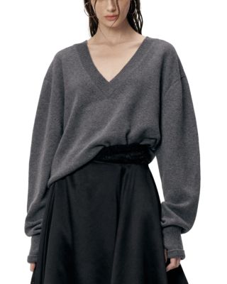 Wool & Cashmere V Neck Sweater