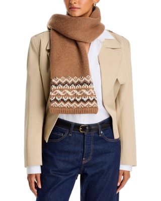 Fallon Studded Fair Isle Scarf