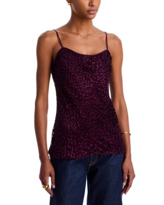 Drew Silk Blend Spaghetti Strap Tank