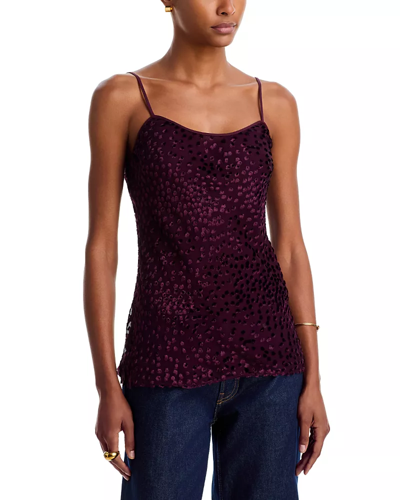 A. l.c. Drew Silk Blend Spaghetti Strap Tank