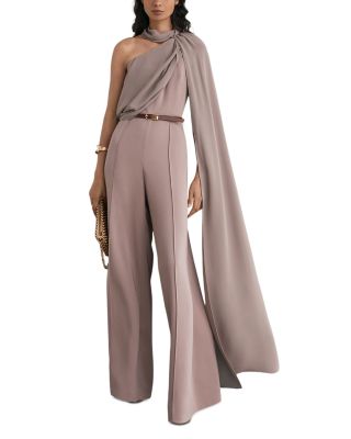 Carrie Draped One Shoulder Jumpsuit