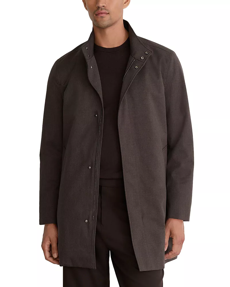 Reiss Flaye Overcoat & Removable Stand Collar Gilet