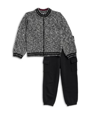 Boys' Apex Zip Up Sweater & Cargo Jogger Pants Set - Little Kid