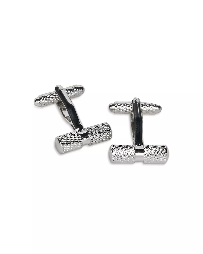 Bloomingdale's Brass Studded Bar Cufflinks