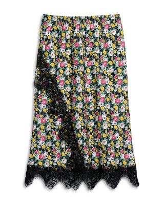 Girls' Floral Print Lace Skirt, Big Kid - Exclusive