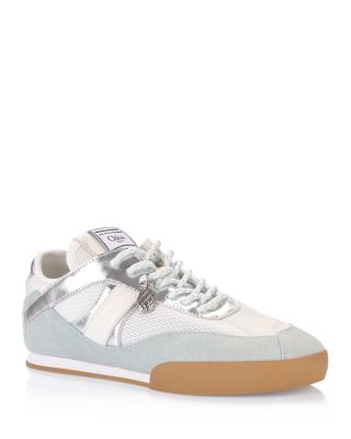 Women's Kick Leather & Mesh Low Top Sneakers