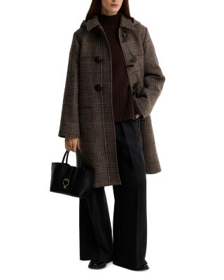 Melody Check Wool Duffle Coat