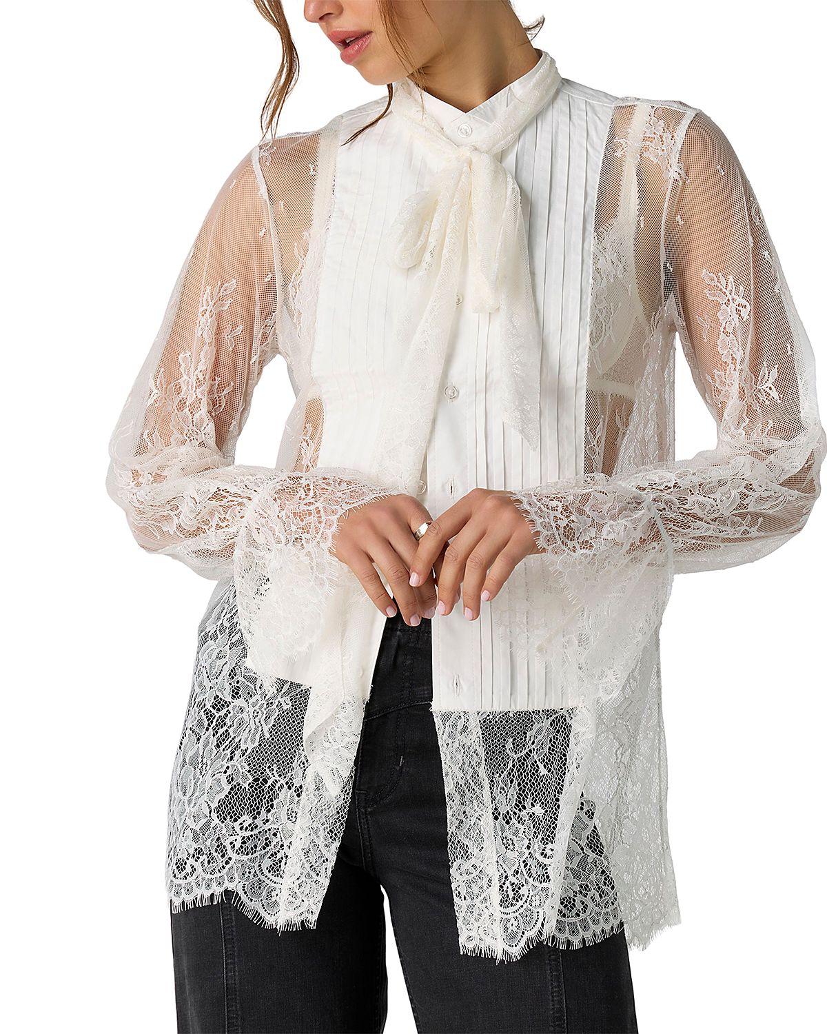 Free People Bali Ophelia Cotton Tuxedo Top