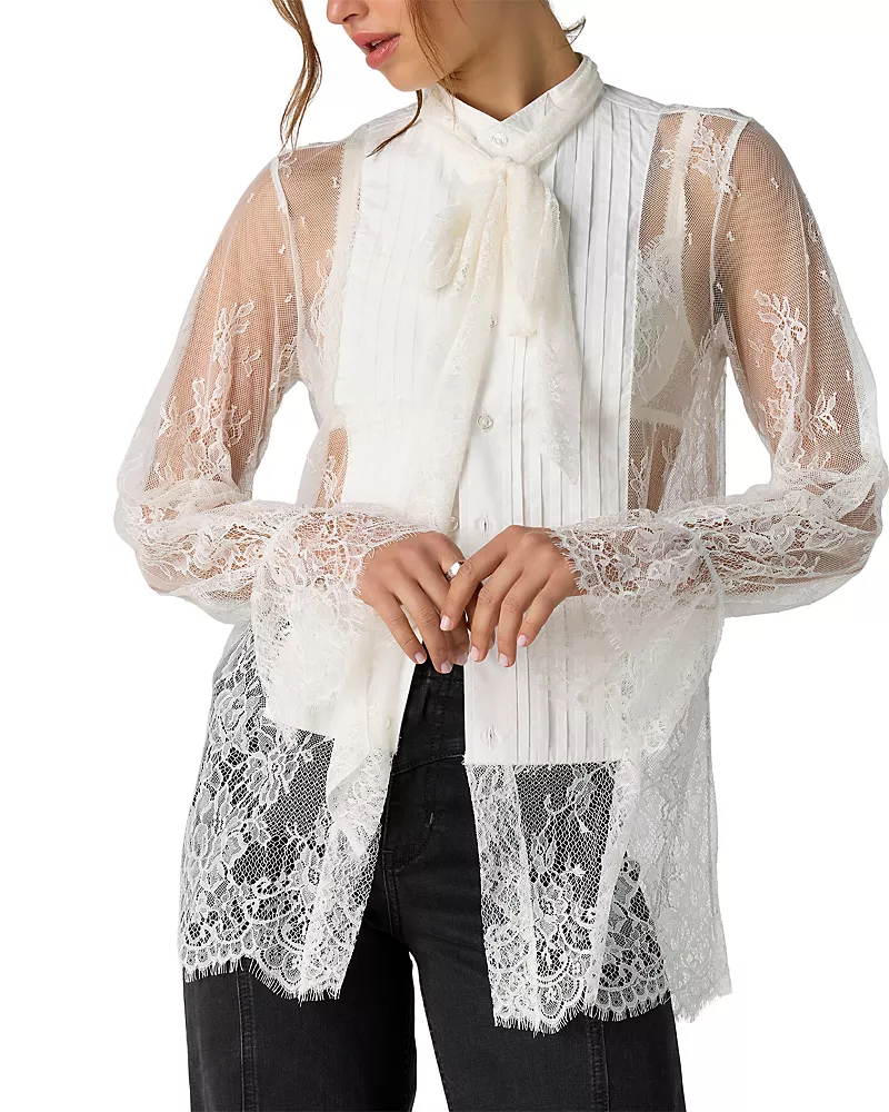 Free People Bali Ophelia Cotton Tuxedo Top