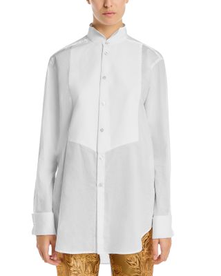 Cotton Button Front Shirt 