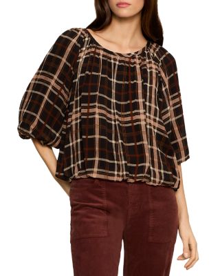 Cloud Nine Plaid Bubble Top