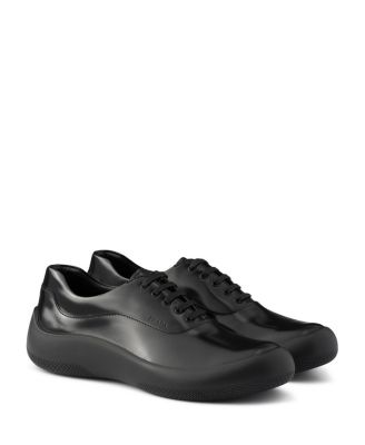  Men's Brushed Leather Sneakers