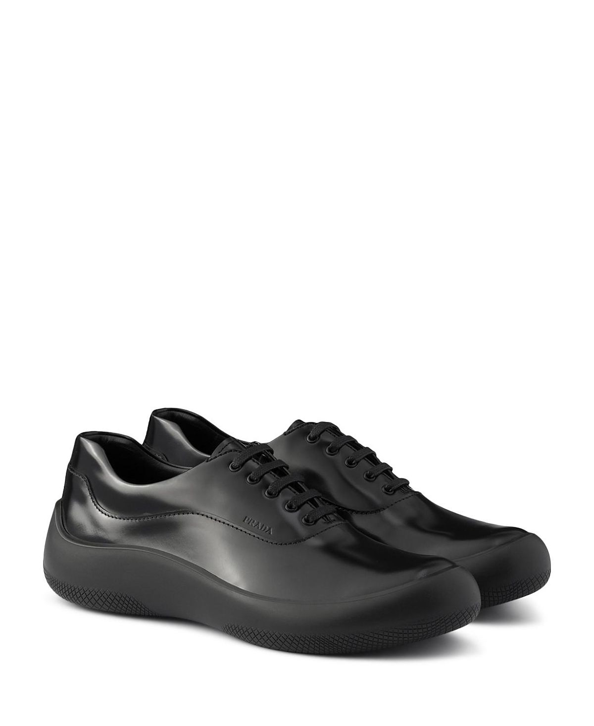Prada Men's Brushed Leather Sneakers