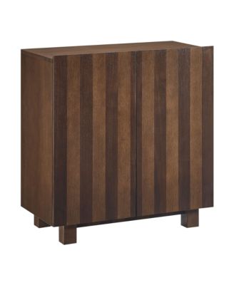  Kline 2-Door Striped Accent Cabinet