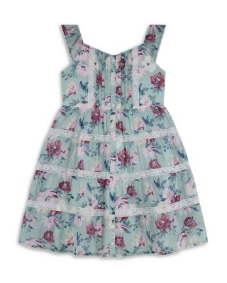 Girls' Floral Mini Dress - Big Kid
