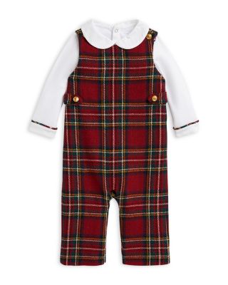 Boys' Cotton Bodysuit & Wool-Blend Overall - Baby