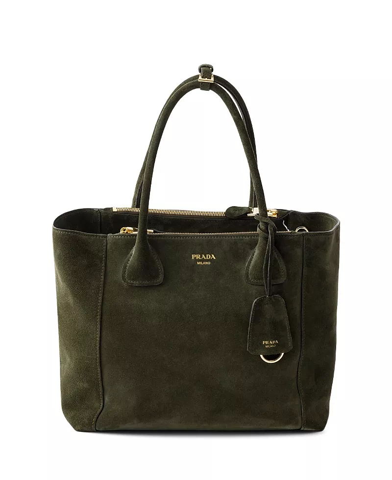 Prada Nova Large Suede Tote Bag
