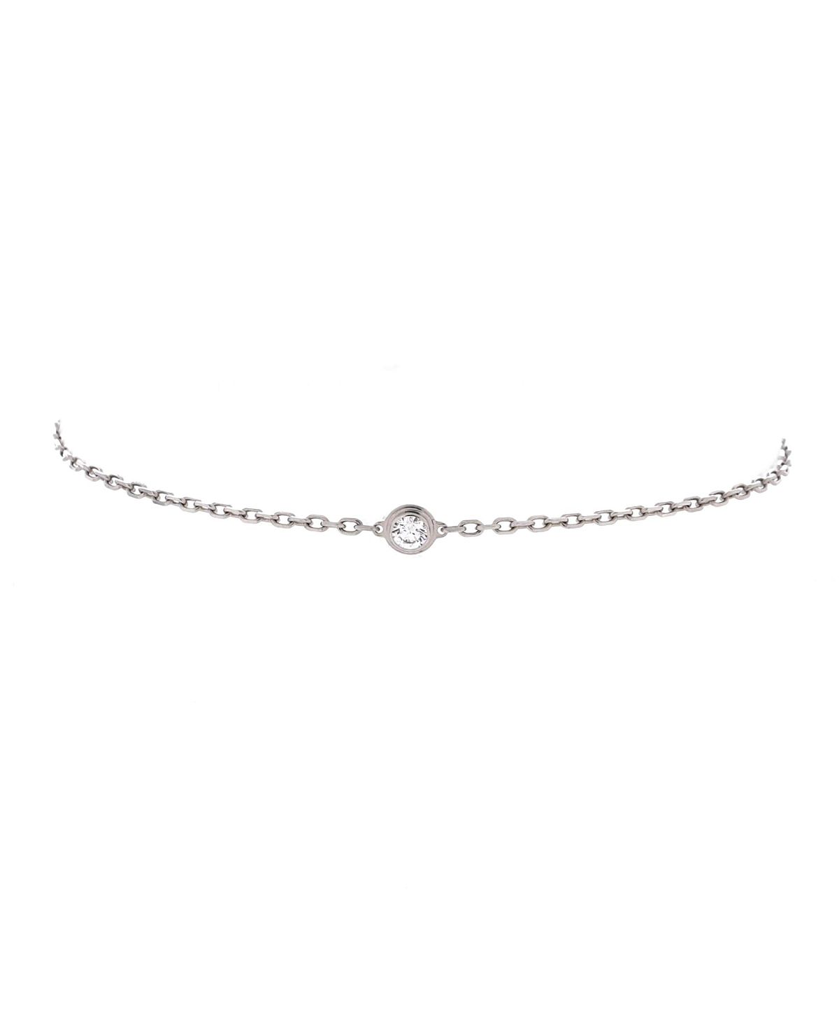 Pre-Owned Cartier Small D'Amour Bracelet 18K White Gold and Diamond