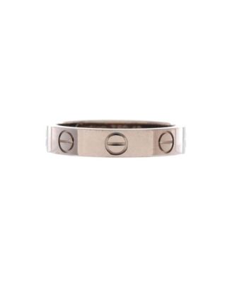  Love Wedding Band Ring 18K White Gold