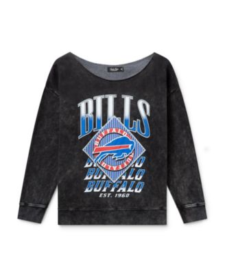  Women's NFL Buffalo Bills Off Shoulder Cropped Fleece