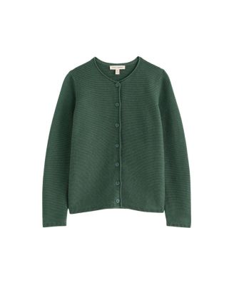 Makers Ribbed Button-Front Cardigan