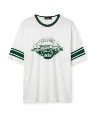  Unisex NFL New York Jets Oversized Striped Ringer Tee