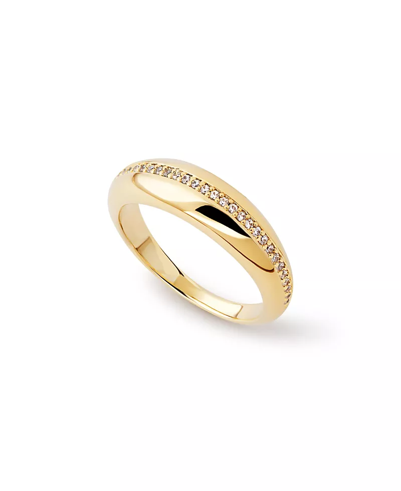 Ana Luisa Rowan Pave Gold Ring
