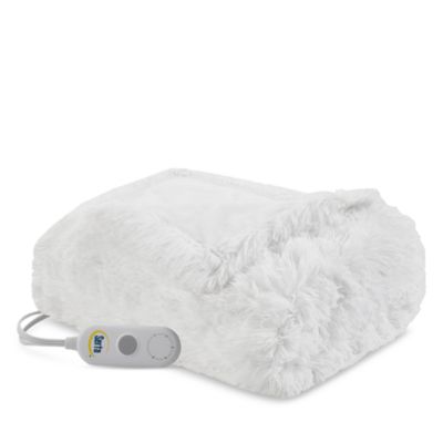 Serta Malea Heated Shaggy Faux Fur Heated Throw, 50" x 60"