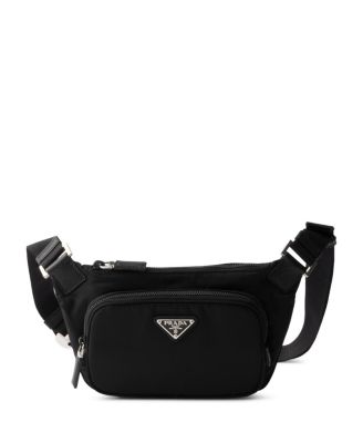  Re-Nylon and Saffiano Leather Shoulder Bag