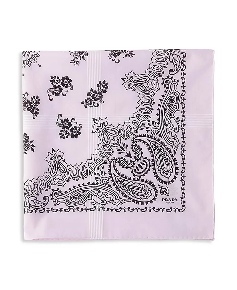 Prada Printed Batiste Scarf