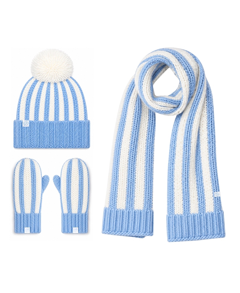 Bits & Bows Unisex Regatta Striped Cold Weather Gift Set
