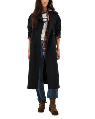 Kate Wool Blend Drawstring Coat