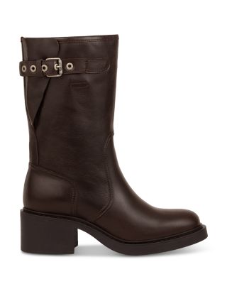 Women's Cameron Leather Biker Boots