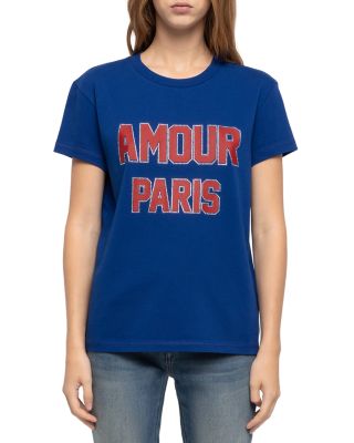 Amour Paris Cotton Crewneck Tee