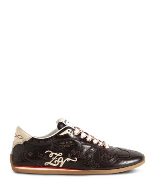 Women's Laser Tagged Leather Dance Sneakers
