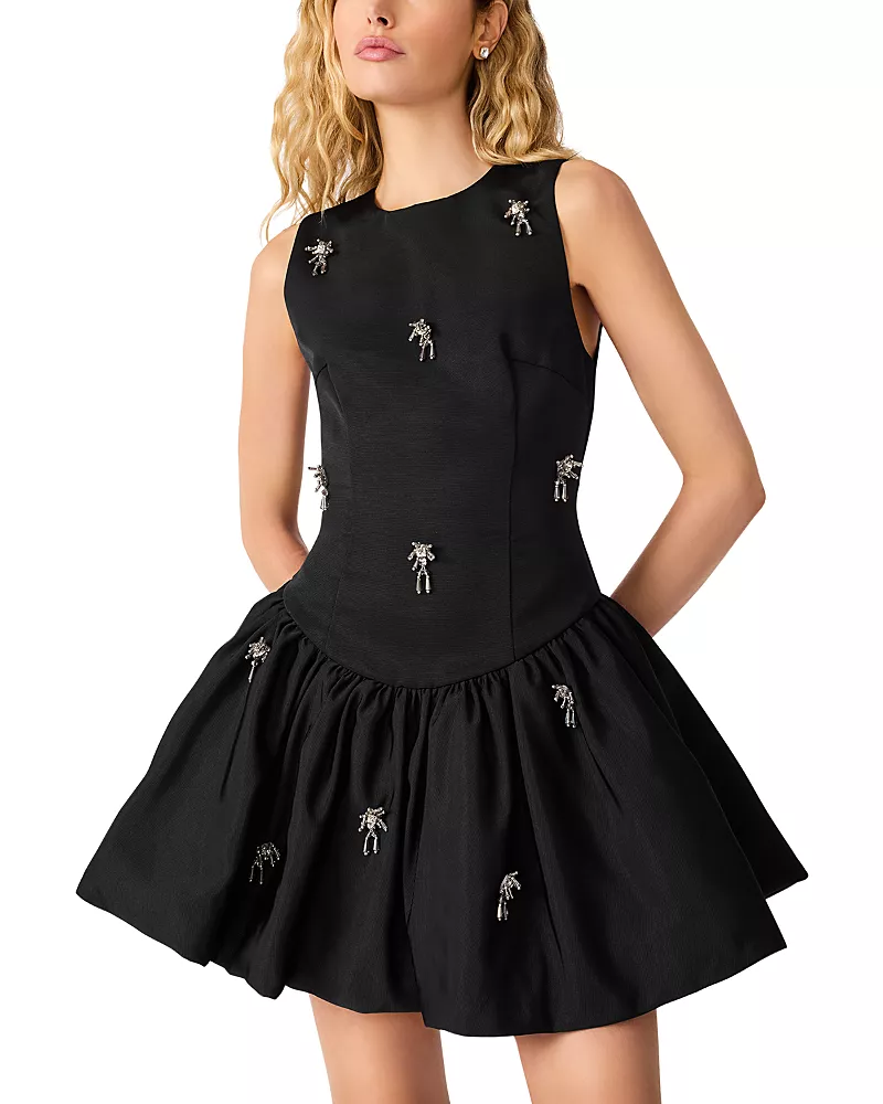 Steve Madden Doja Embellished Sleeveless Mini Dress