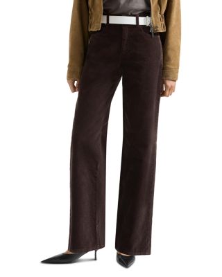 Stovepipe Straight Corduroy Pants