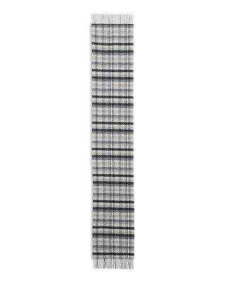 Amicale Tweed Plaid Cashmere Scarf